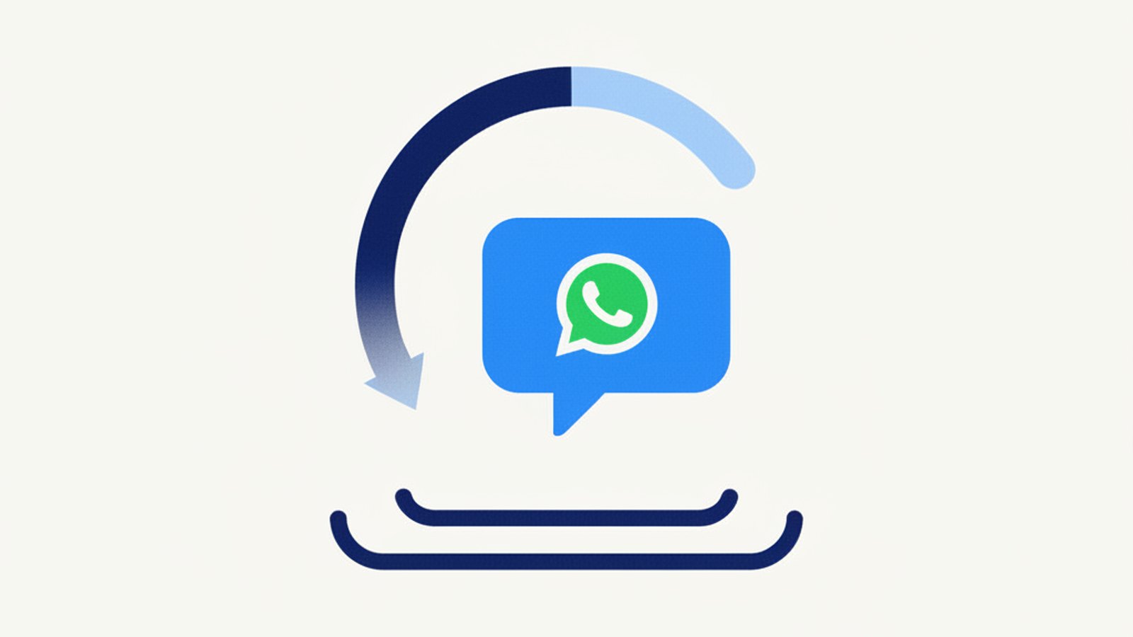 abstract phone call turning into a chat message