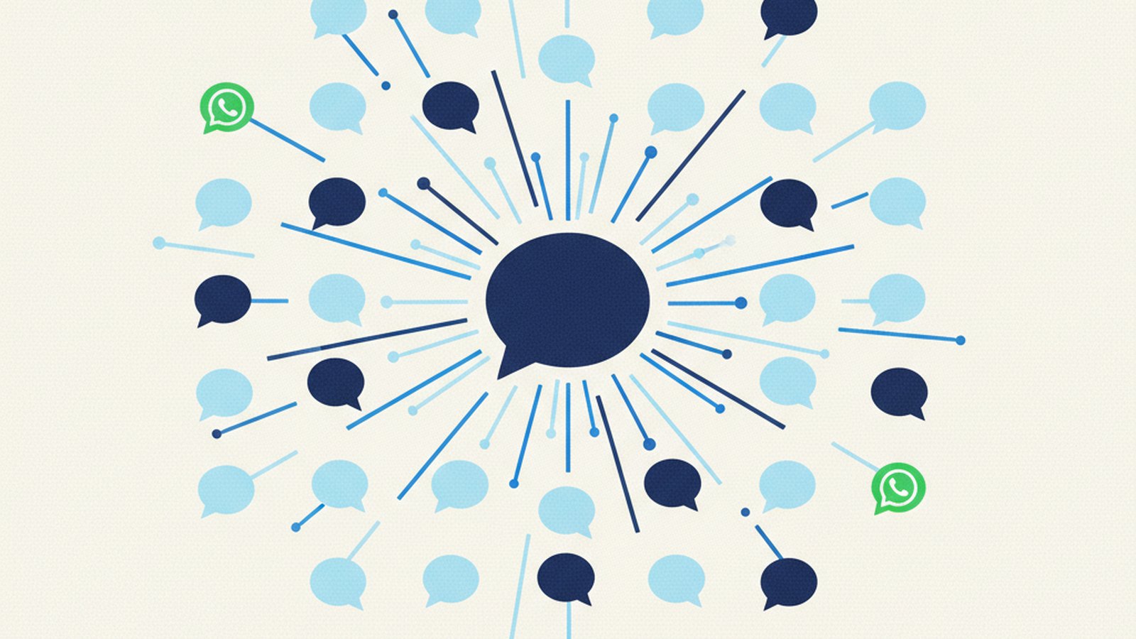 Illustration of a dealership WhatsApp campaign message on a phone